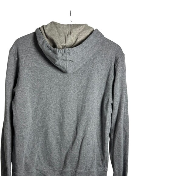 Isaia Napoli gray color block mens hoodie sweatshirt size XXL doubleface jersey - Picture 5 of 9